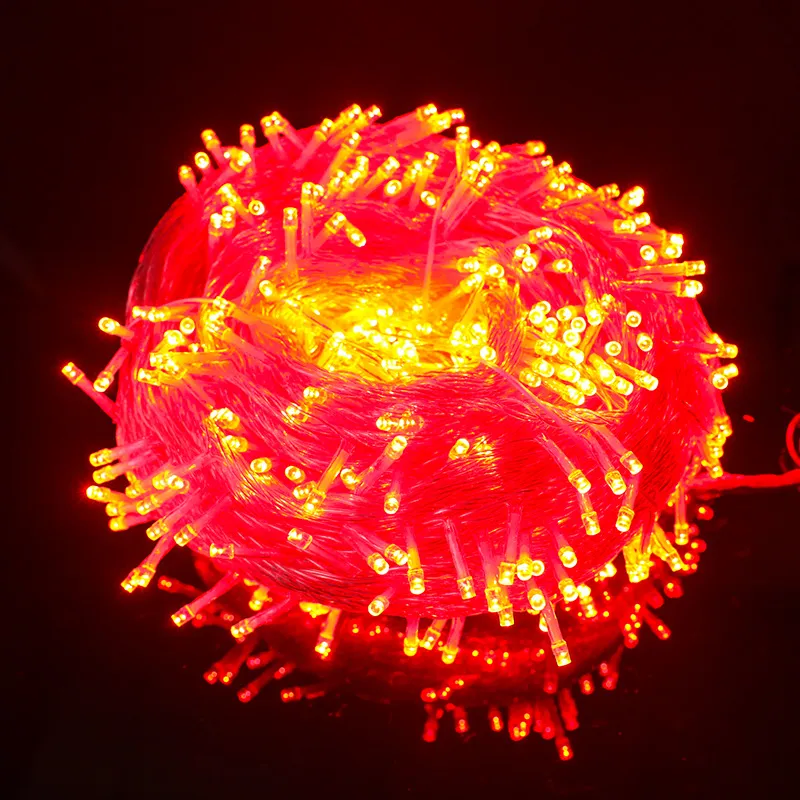 Picture of LED colored lights, flashing lights, string lights, holiday decorations, Christmas weddings, outdoor waterproof star colored light strings  10m EU